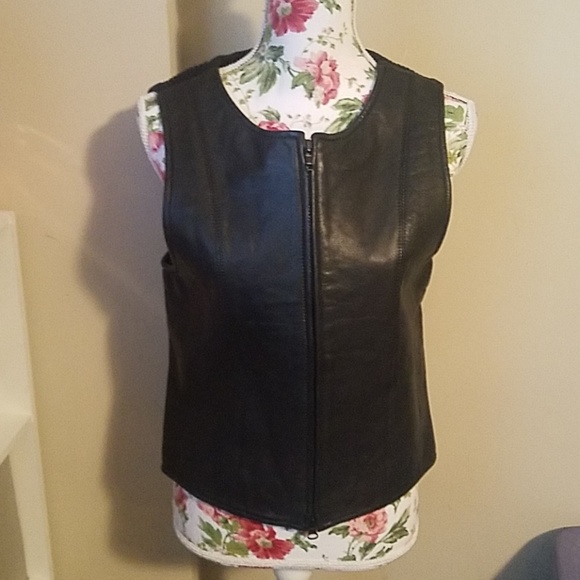 Pierre Cardin Tops - Pierre Cadin leather vest NWT